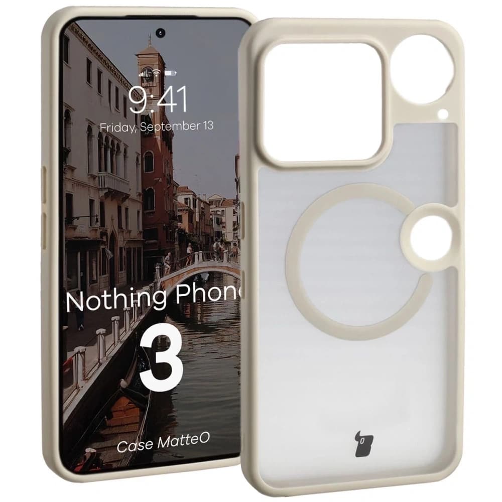 Bizon Case MatteO Magnetic Nothing Phone (3) rauchbeige - 1