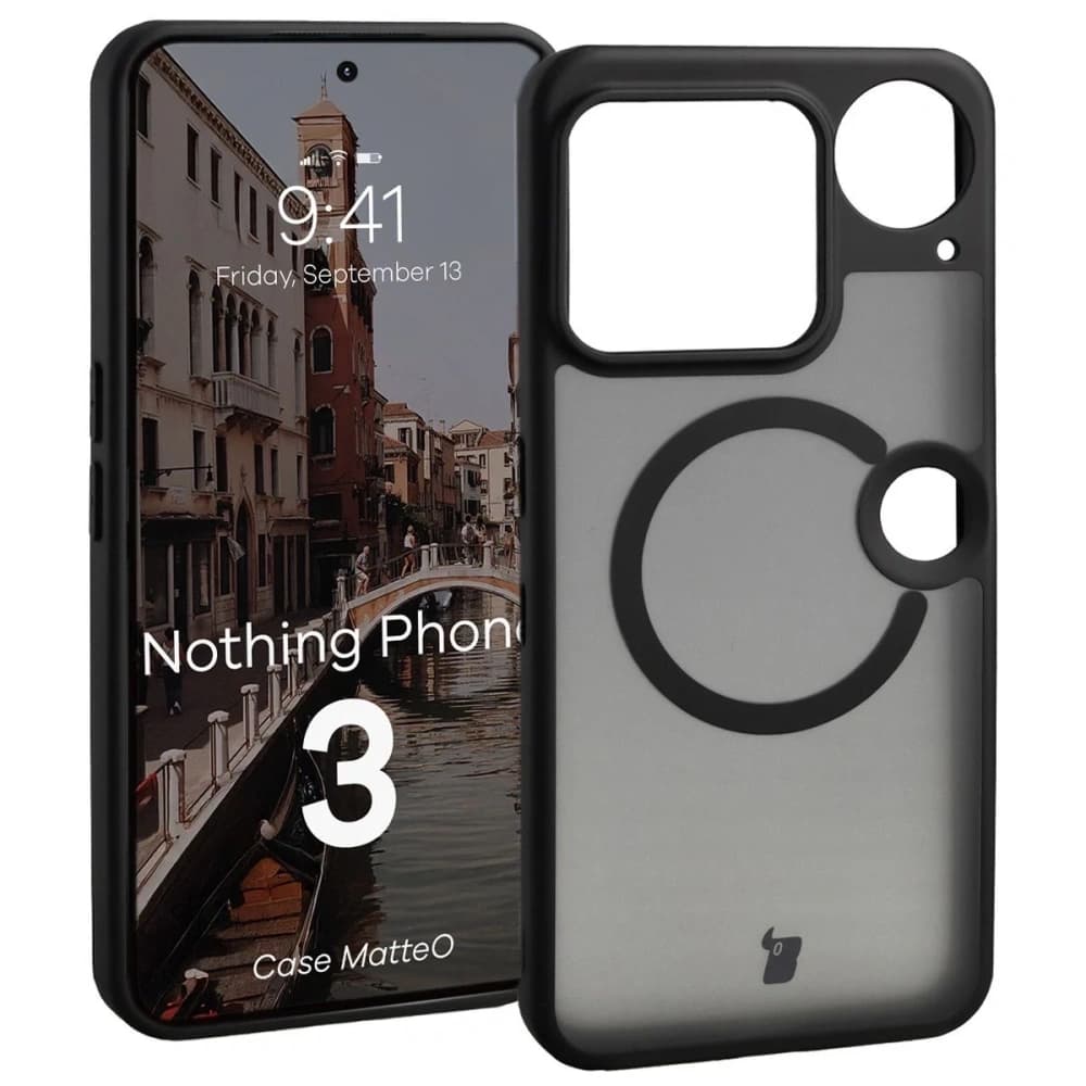 Bizon Case MatteO Magnetic Nothing Phone (3) rauchschwarz - 1