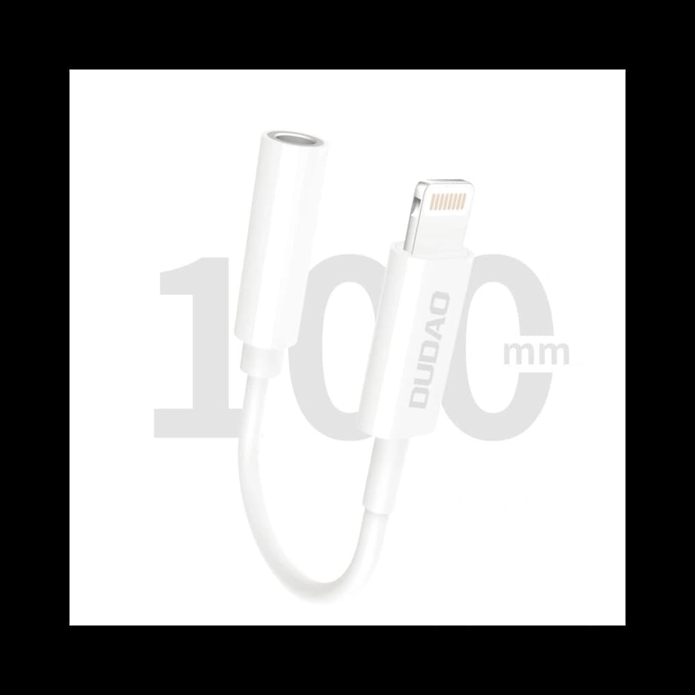 DUDAO L16i audio adapter Lightning / mini jack 3.5mm white - 3