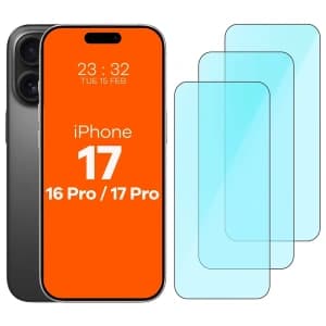 Szkło ochronne 2.5D Bizon Smart Glass do Apple iPhone 17 / 17 Pro / 16 Pro [3 PACK]