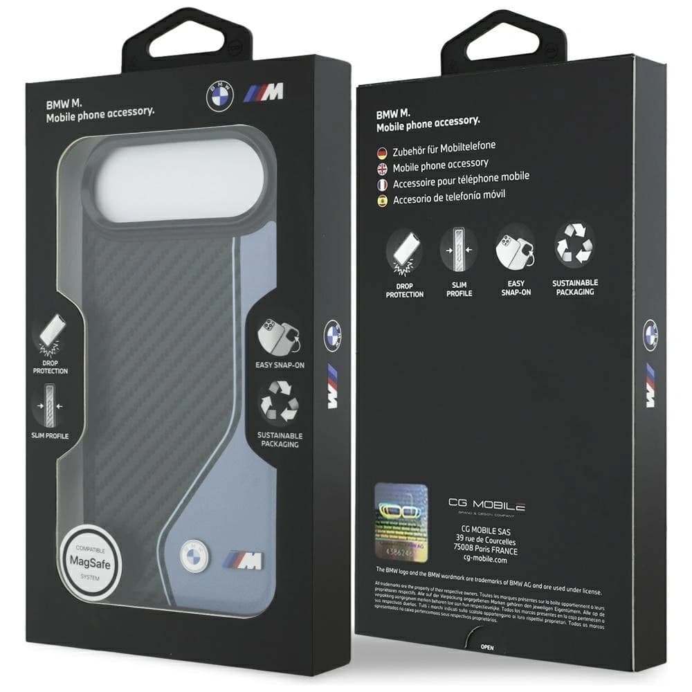 Etui BMW M Carbon Logo MagSafe do Apple iPhone Air niebieski - 8