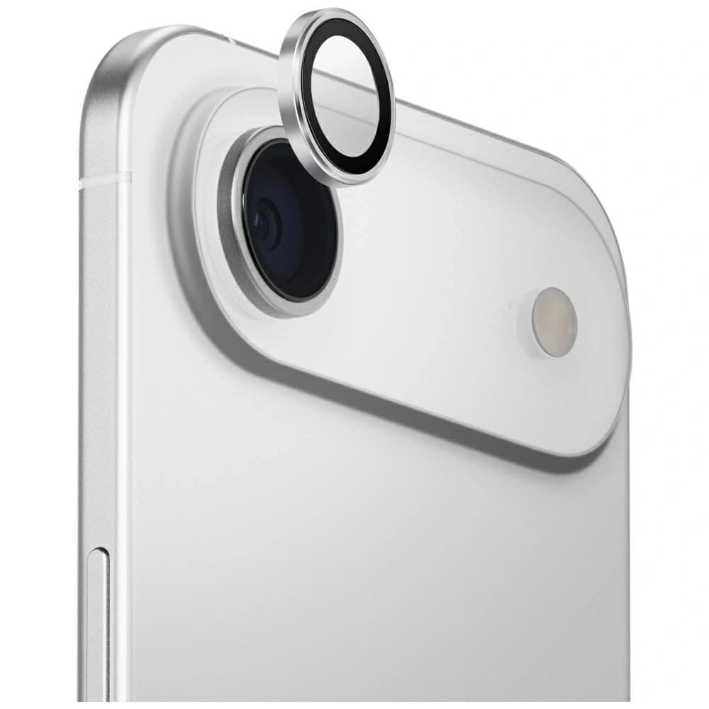 Szkło na obiektyw aparatu UNIQ Optix Aluminium Camera Lens Protector do Apple iPhone Air z aplikatorem srebrny - 1