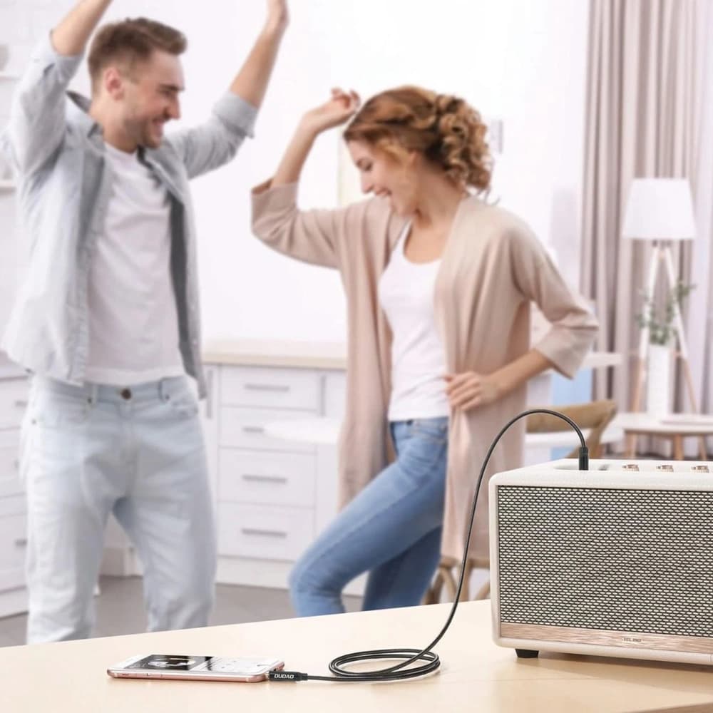 DUDAO L12S AUX-Kabel Mini-Klinke 3,5 mm 1 m 3-polig Stereo schwarz - 4