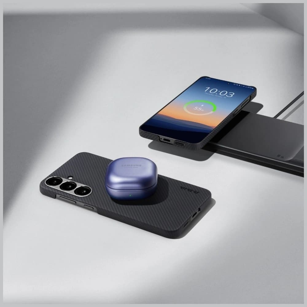 PITAKA Ultra-Slim MagSafe Samsung Galaxy S25 black grey - 11