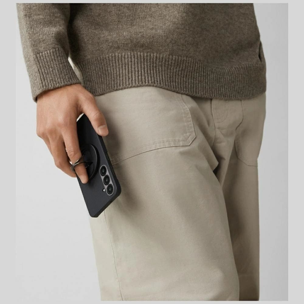 PITAKA Ultra-Slim MagSafe Samsung Galaxy S25 black grey - 12