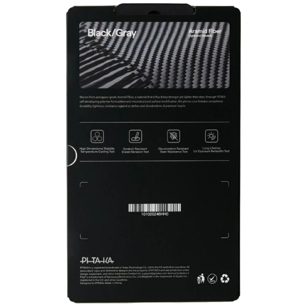 PITAKA Ultra-Slim MagSafe Samsung Galaxy Z Flip7 černá šedá - 8