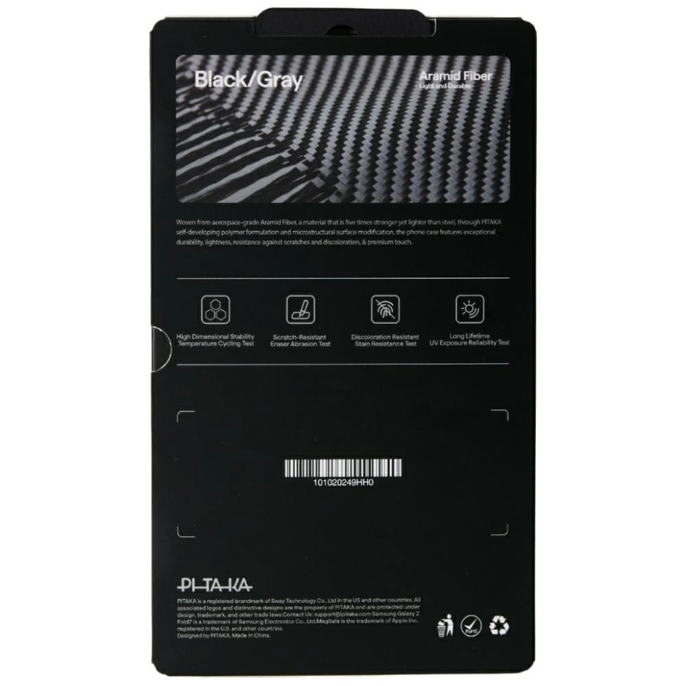 PITAKA Ultra-Slim MagSafe Samsung Galaxy Z Fold7 fekete szürke - 8