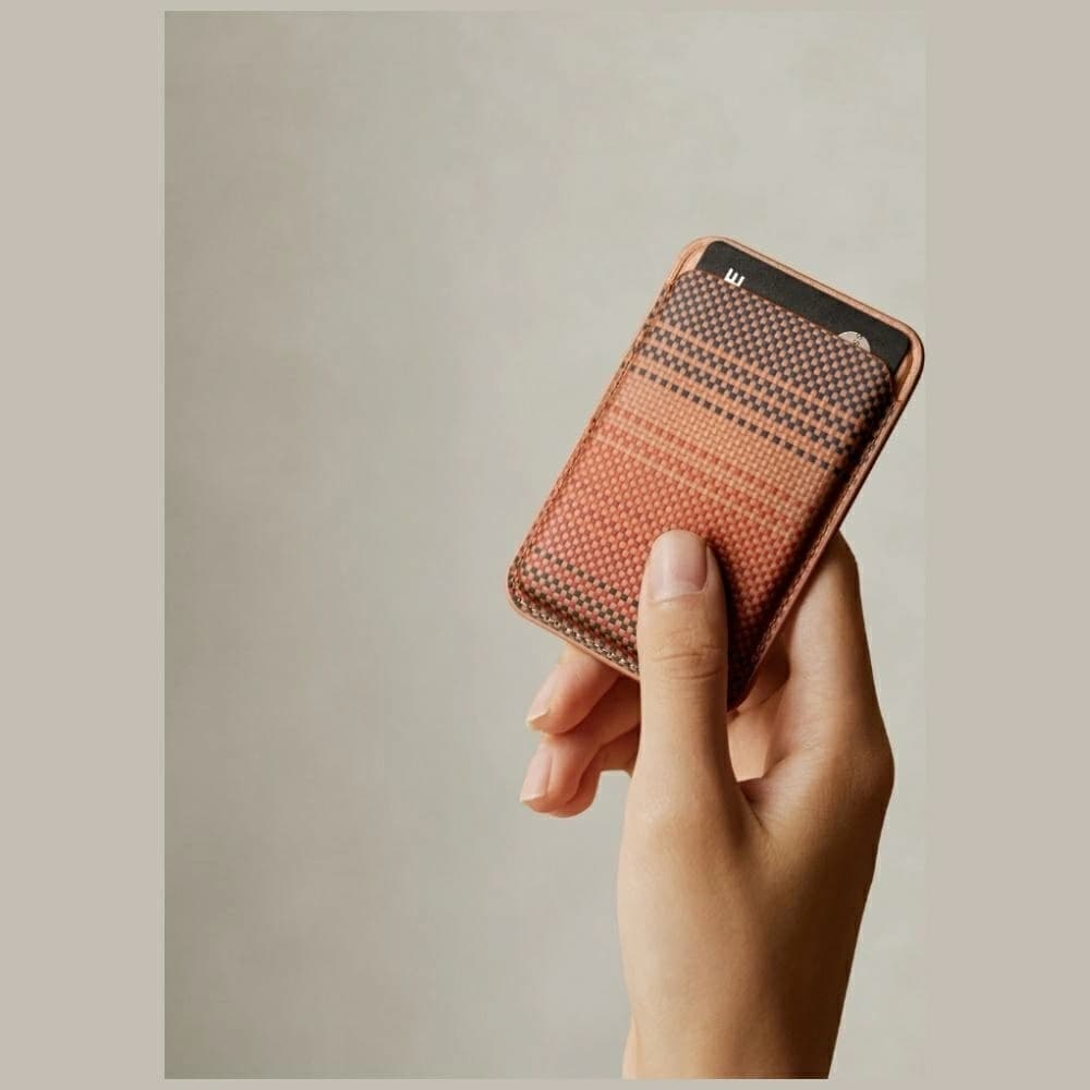 PITAKA Woven Magnetic Wallet MagSafe sunset - 16