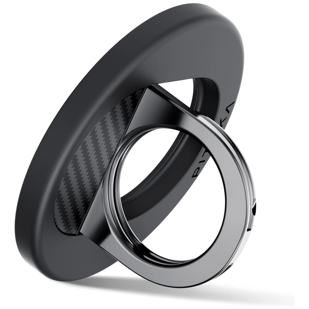 PITAKA MagEZ Grip 3 MagSafe mágneses ujjfogó állvány funkcióval Fekete Szürke - 3