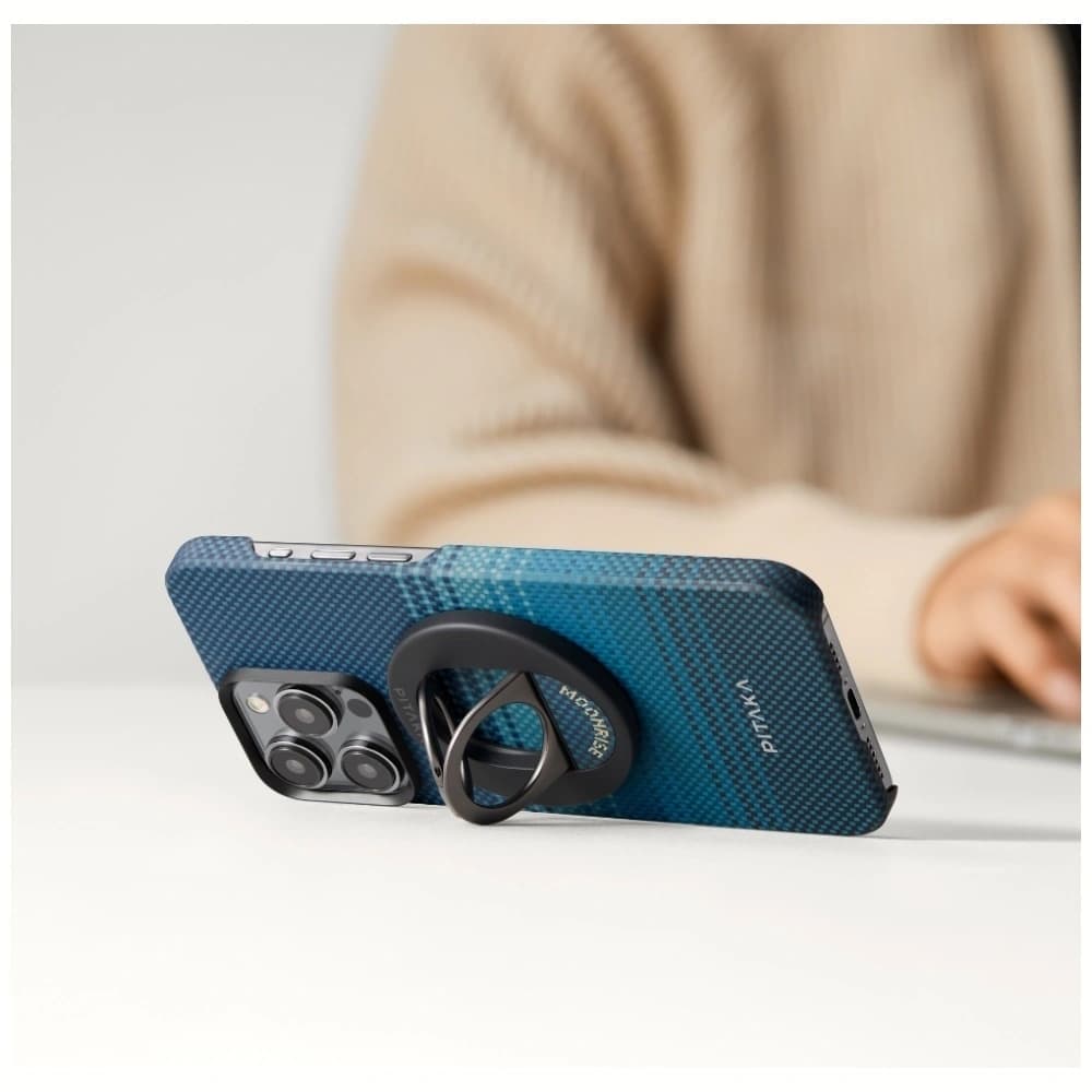 PITAKA MagEZ Grip 3 MagSafe Magnetischer Fingerhalter mit Ständerfunktion Moonrise - 11