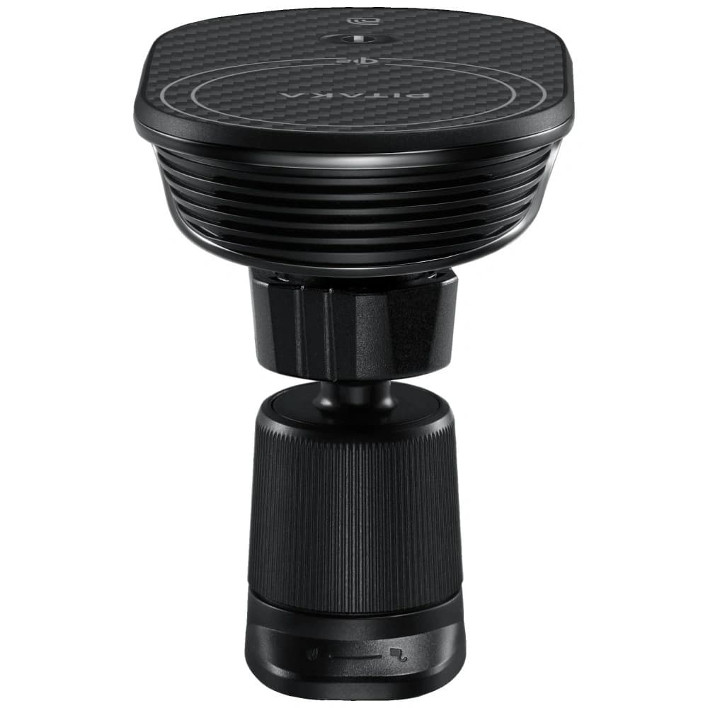 Uchwyt samochodowy z ładowarką bezprzewodową PITAKA MagEZ Pro 2 Qi2 15W NFC MagSafe czarno szary - 4