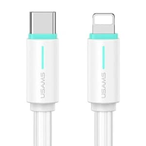 USAMS US-SJ735 SJ73530W YU Series SJ735USB02 USB-C / Lightning cable 1m white