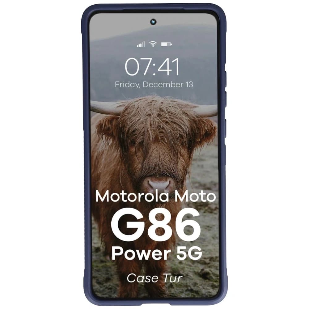 Bizon Case Tur Motorola Moto G86 Power 5G marineblau - 5