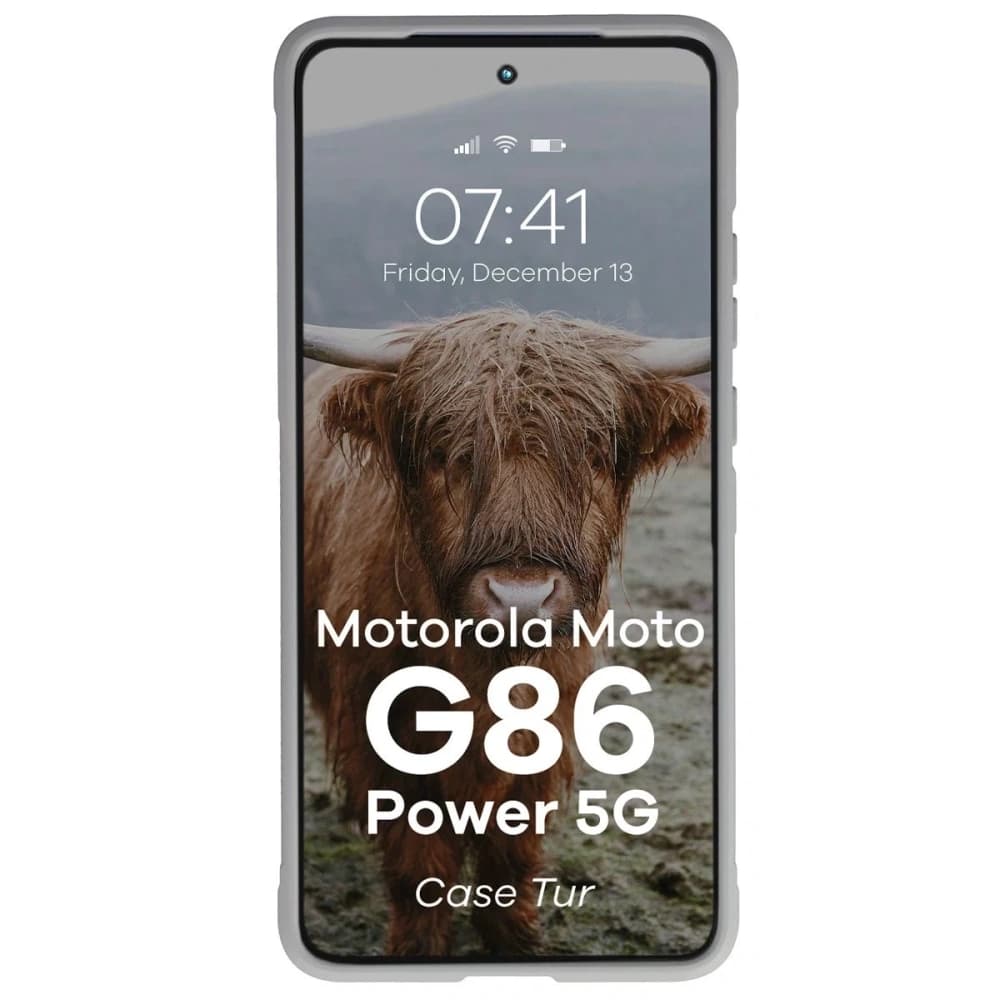 Bizon Case Tur Motorola Moto G86 Power 5G hellgrau - 5