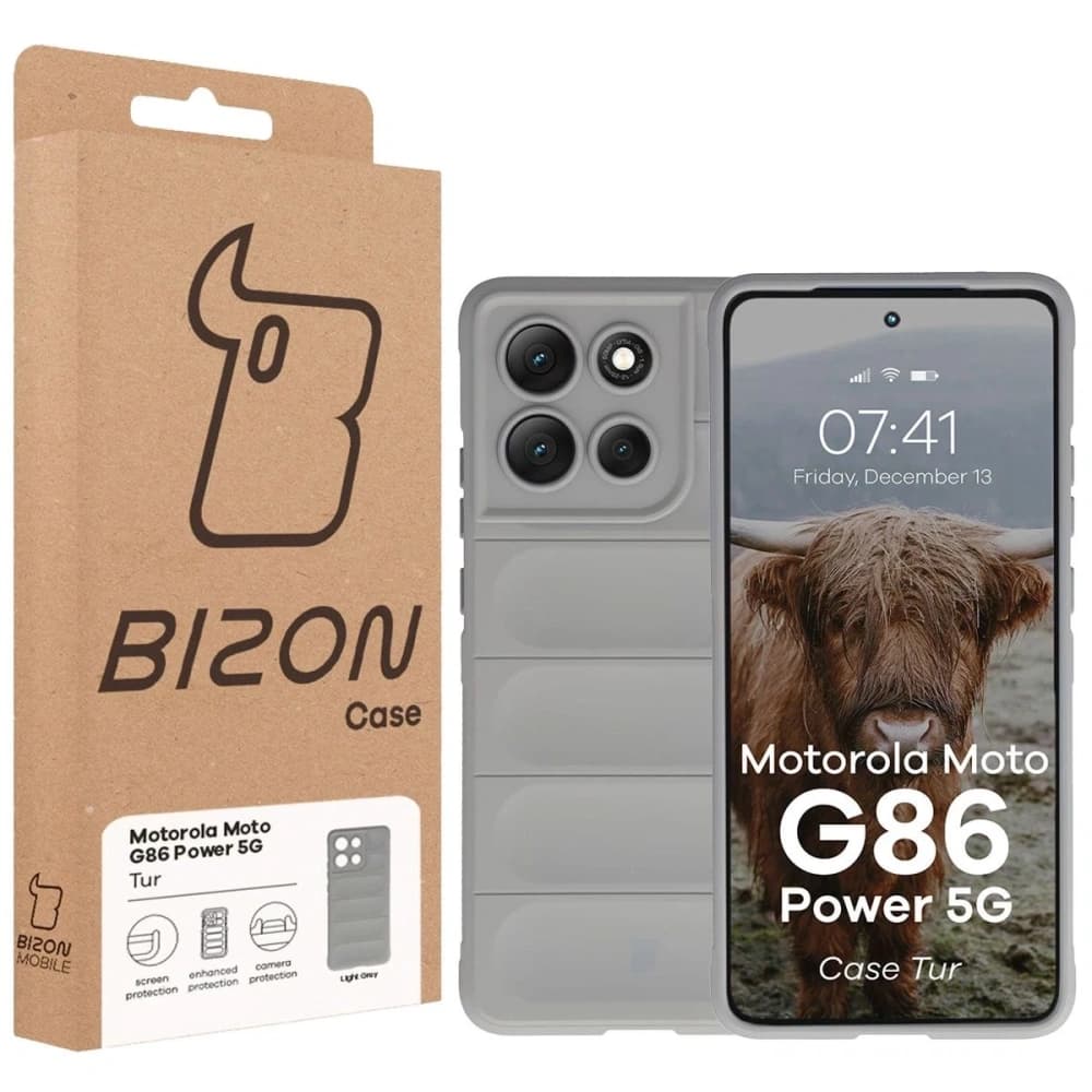 Bizon Case Tur Motorola Moto G86 Power 5G hellgrau - 8
