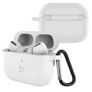 Bizon Case Kopfhörer Silikon AirPods Pro 3 weiß