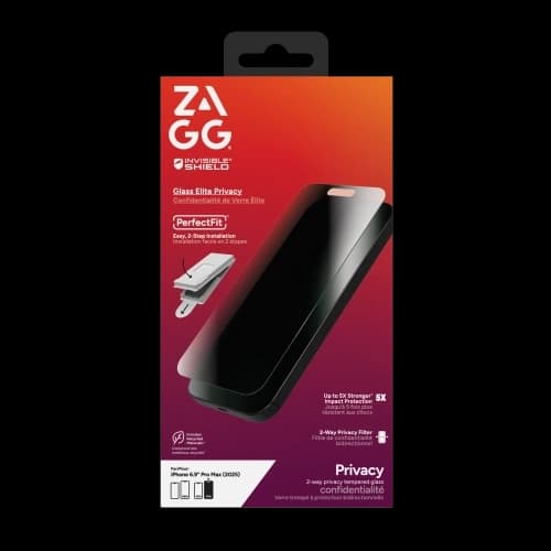 ZAGG Invisibleshield Glass Elite Privacy Apple iPhone 17 Pro Max