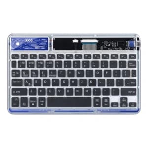 Klawiatura Dux Ducis Keyboard (CK Series) bezprzewodowa do laptopa / tabletu / telefonu przezroczysta