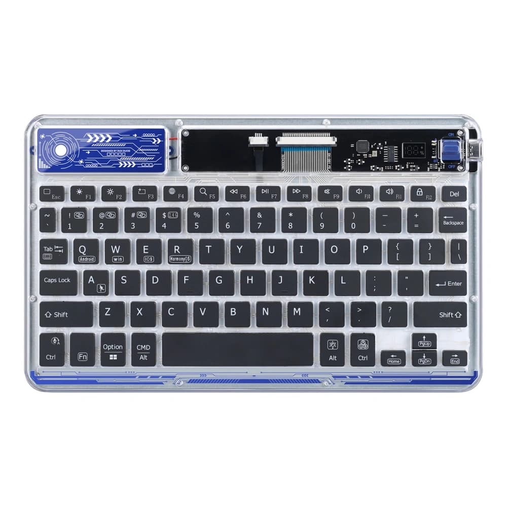 Dux Ducis Tastatur (CK-Serie) kabellos für Laptop/Tablet/Telefon transparent - 1