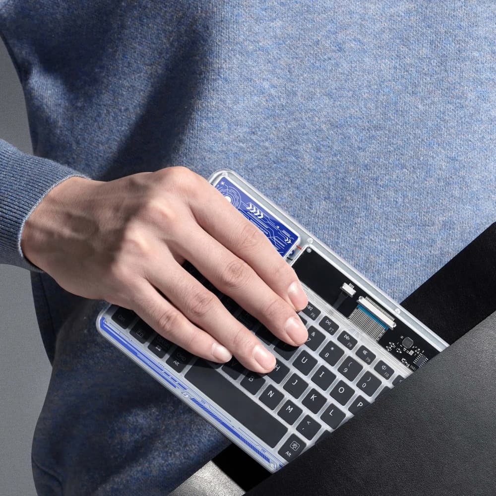 Dux Ducis Tastatur (CK-Serie) kabellos für Laptop/Tablet/Telefon transparent - 11