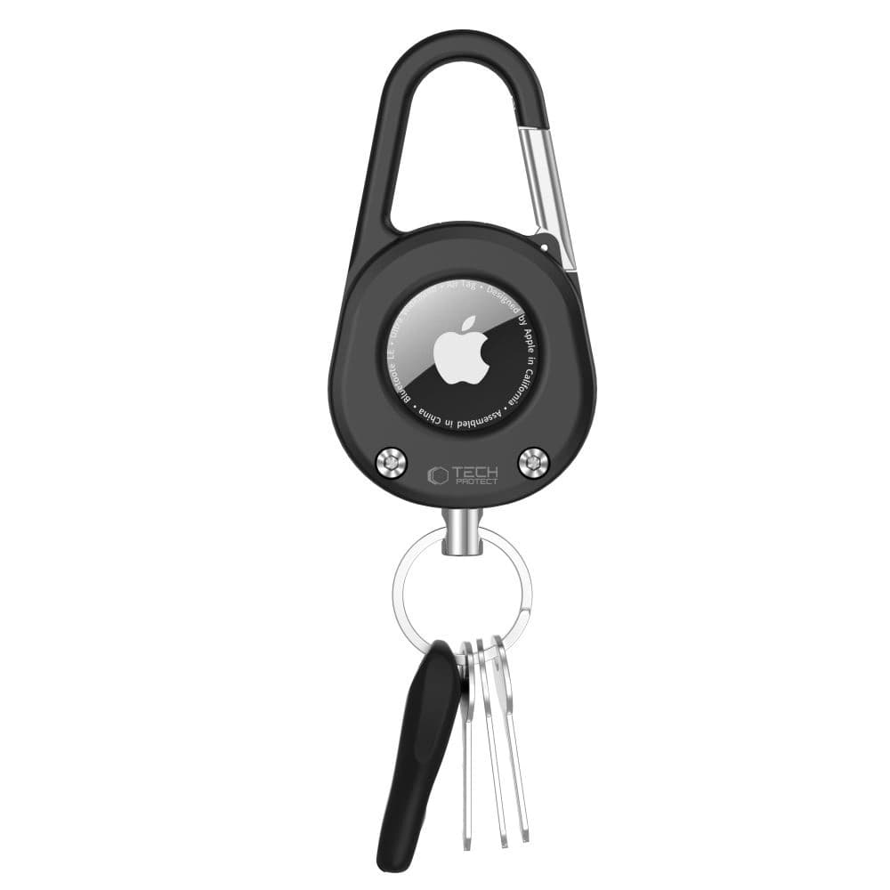 Tech-Protect Slidelock Karabiner Schlüsselanhänger Apple AirTag 1 / 2 Schwarz - 2