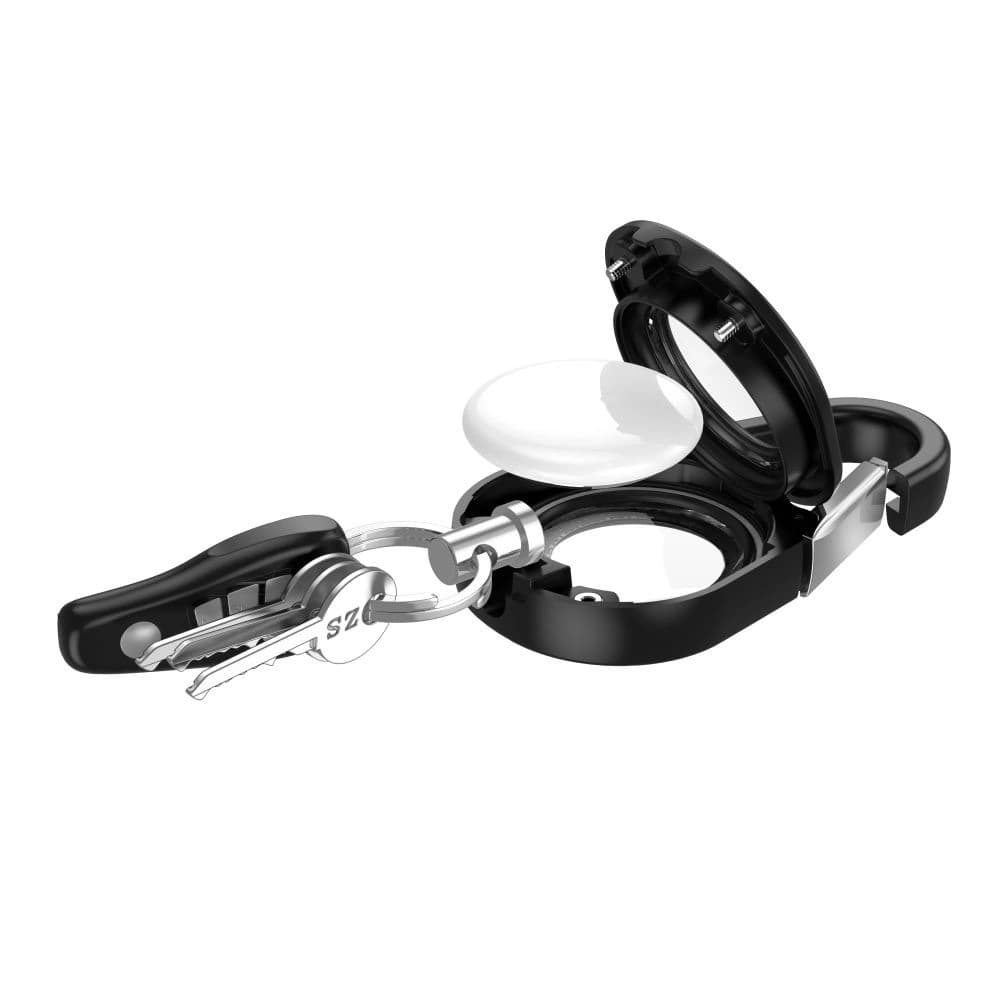 Tech-Protect Slidelock Karabiner Schlüsselanhänger Apple AirTag 1 / 2 Schwarz - 5