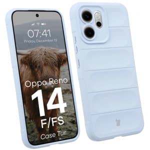 Pancerne etui Bizon Case Tur do Oppo Reno 14 F / 14 FS jasnoniebieskie