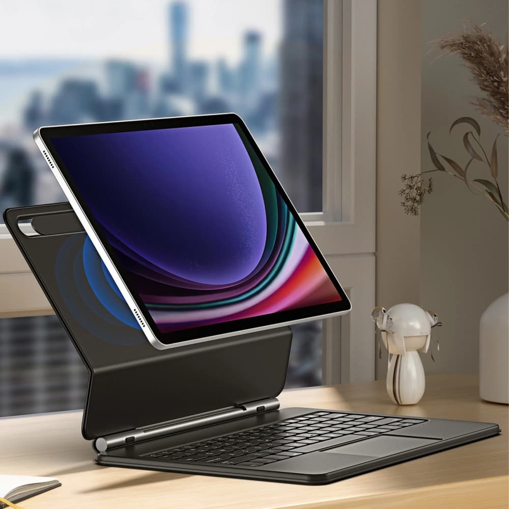 Dux Ducis Keyboard MK Sorozat Bluetooth Samsung Galaxy Tab S9+ Plus / S8+ Plus / S7+ Plus fekete - 8