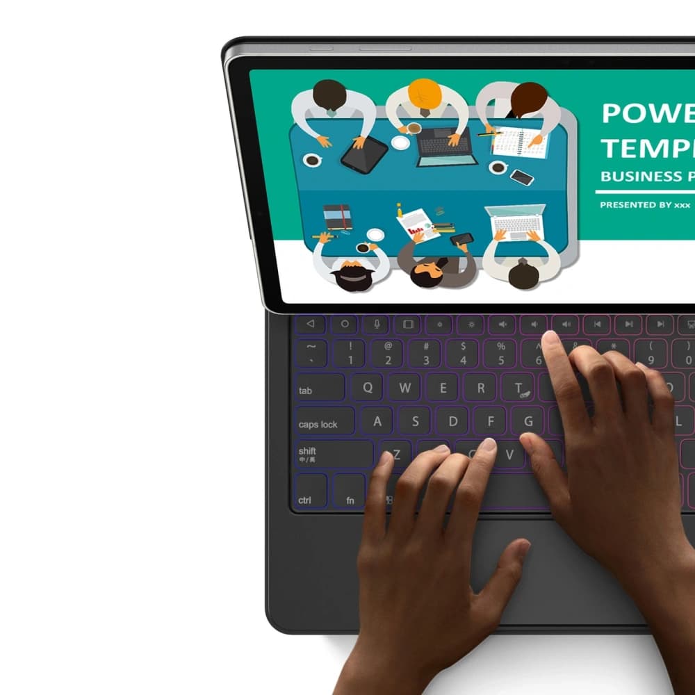 Dux Ducis Keyboard MK Sorozat Bluetooth Samsung Galaxy Tab S9+ Plus / S8+ Plus / S7+ Plus fekete - 13