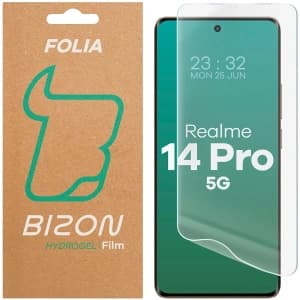 Folia hydrożelowa na ekran Bizon Glass Hydrogel Front do Realme 14 Pro 5G