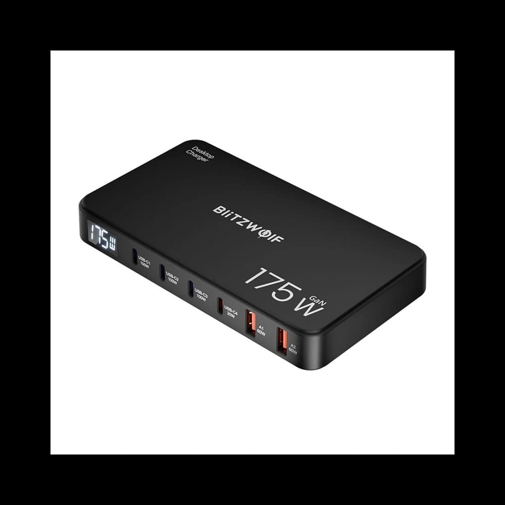 Blitzwolf BW-S30 Stație de Încărcare 6-in-1 4xUSB-C, 2xUSB-A 175W - 1