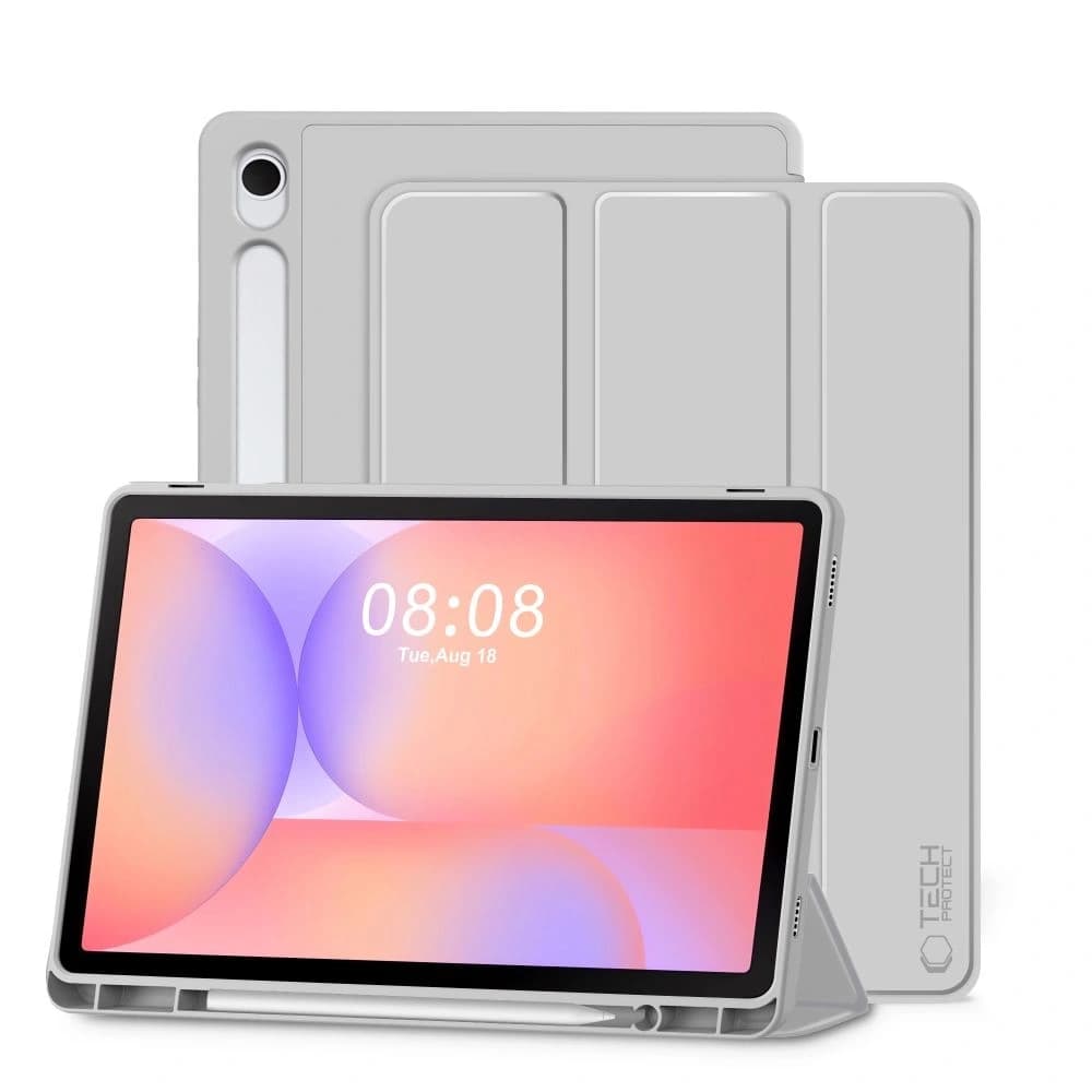 Tech-Protect SmartCase Pen Samsung Galaxy Tab S9 11.0 / S9 FE / S10 FE / S10 Lite 10.9 X710 / X716b / X510 / X516b / X520 / X526 / X400 / X406b Szürke - 1