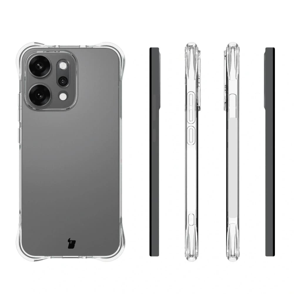 Bizon Case Clear Pack case + 2x screen film Oppo Reno 14 - 4