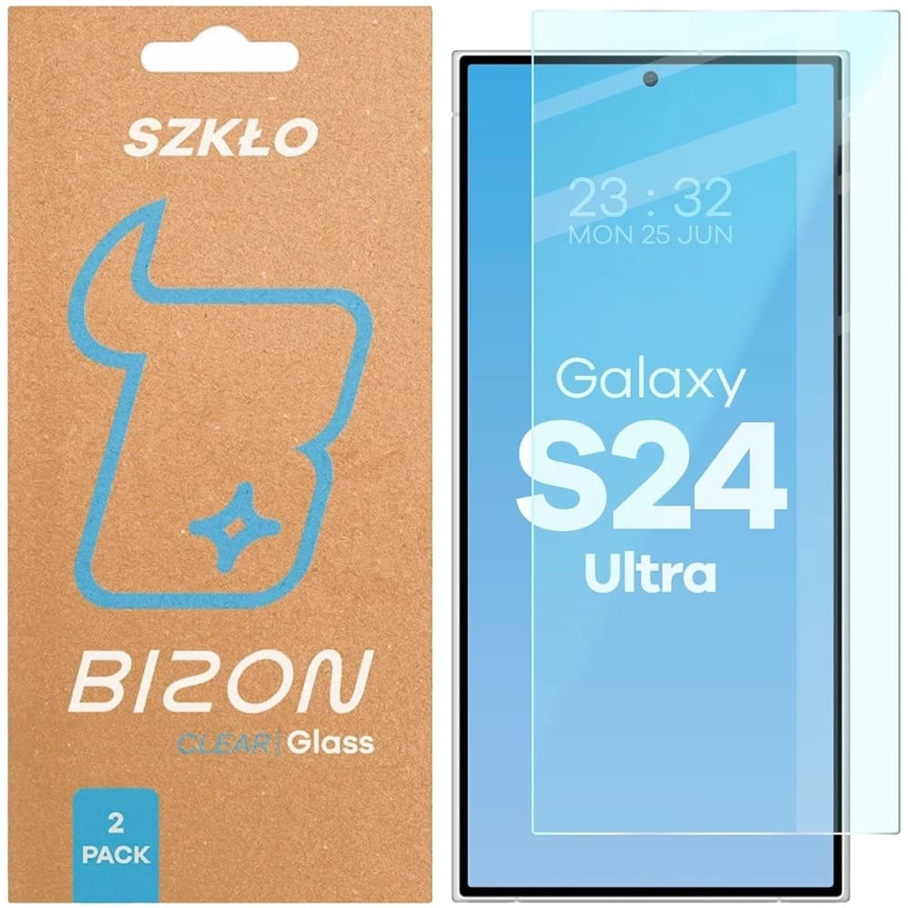 Bizon Glass Clear Duo Galaxy S24 Ultra [2 PACK] - 1