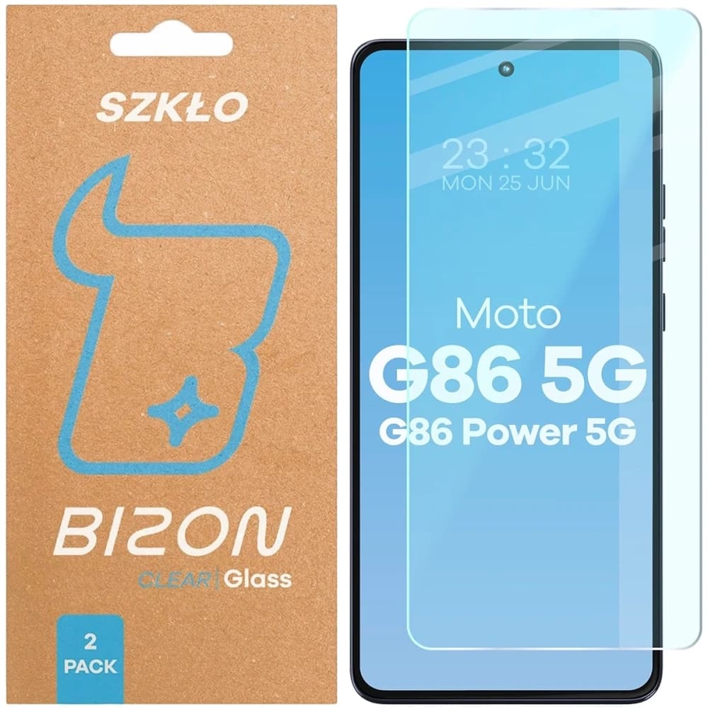 Bizon Glass Clear Duo Motorola Moto G86 5G / G86 Power 5G [2 PACHET] - 1