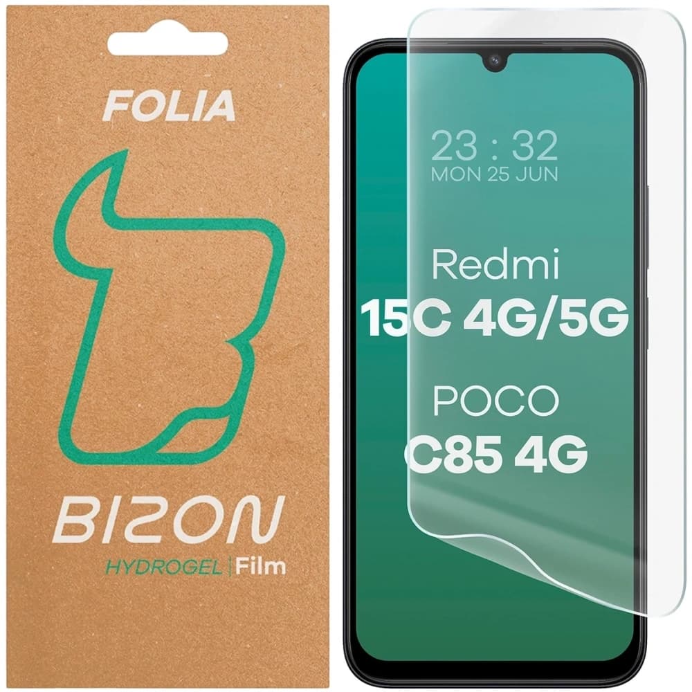 Bizon Glass Hydrogel Přední Xiaomi Redmi 15C 4G / 5G / POCO C85 4G 173mm - 1