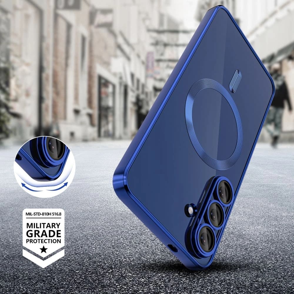 Tech-Protect Magflex MagSafe Samsung Galaxy S25 FE Navy Blue - 7