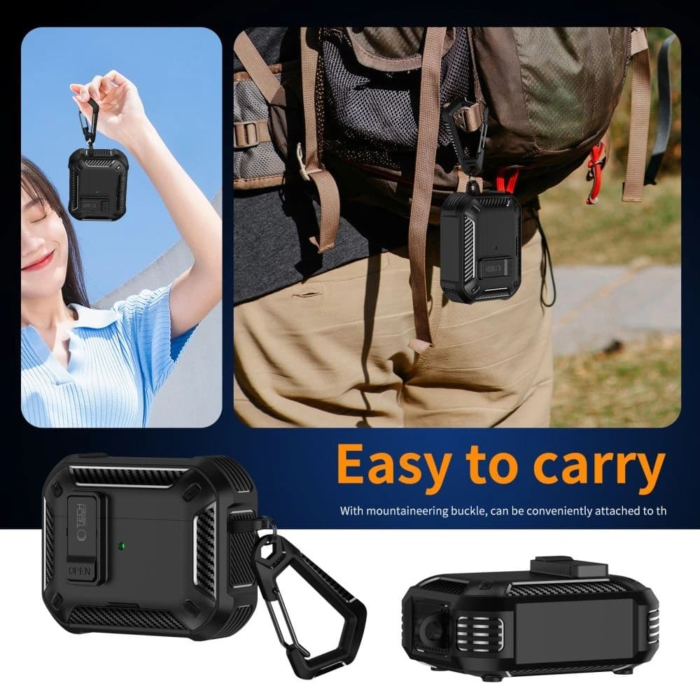 Tech-Protect Carbonox MagSafe Apple AirPods Pro 3 Black - 8