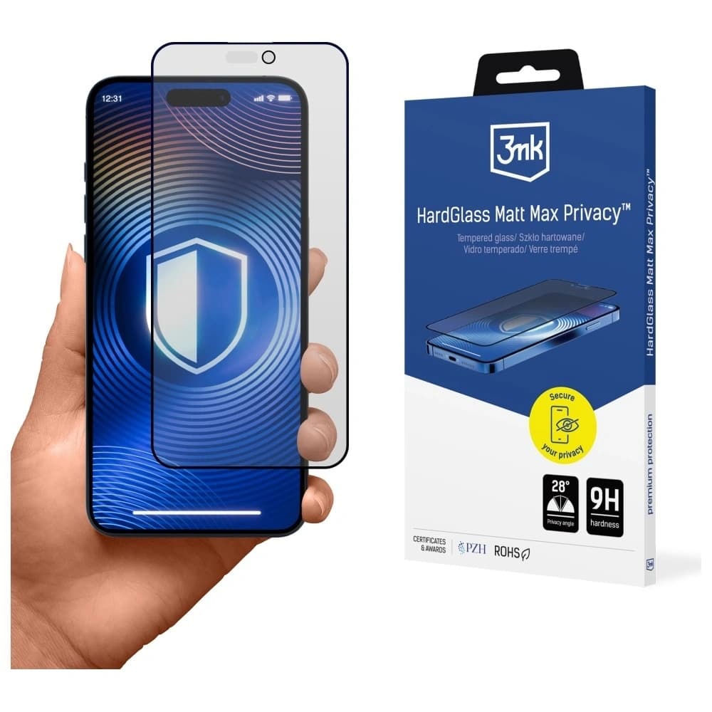 3MK HardGlass Matt Max Apple iPhone 16 Pro / 17 - 1