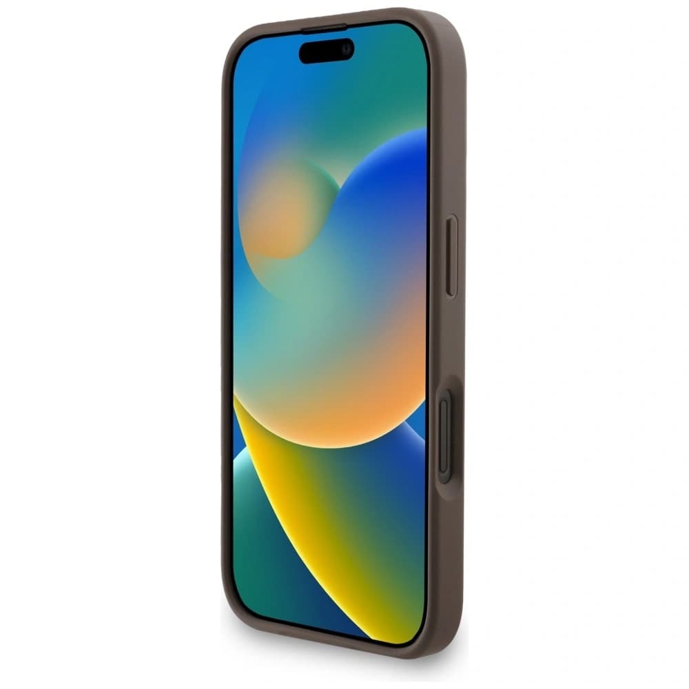 Etui Guess 4G Strap 4G Classic Logo do Apple iPhone 16 brązowy - 5