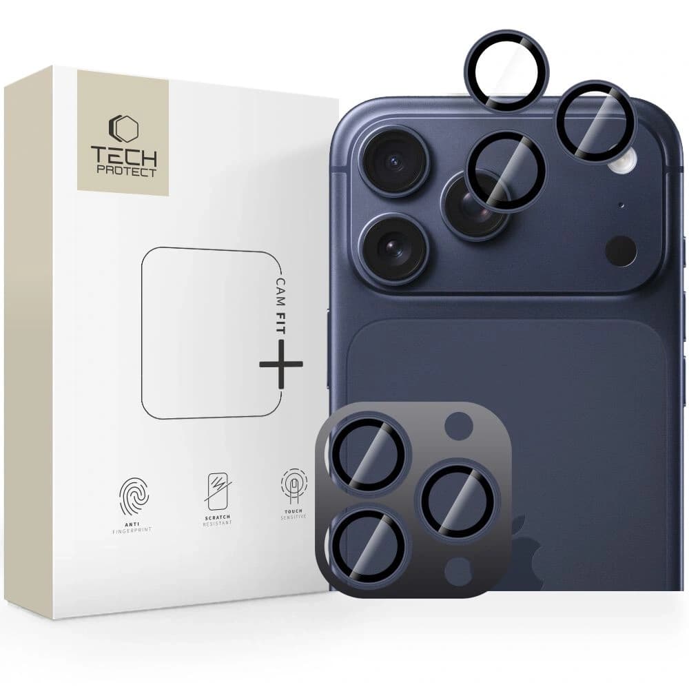 Tech-Protect Camring Fit+ Apple iPhone 14 Pro / 14 Pro Max / 15 Pro / 15 Pro Max / 16 Pro / 16 Pro Max / 17 Pro / 17 Pro Max Sötétkék - 1