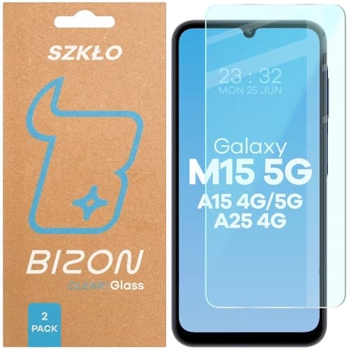 Bizon Glass Clear Duo Samsung Galaxy A15 4G/5G / A25 5G / M15 5G [2 BALENÍ]