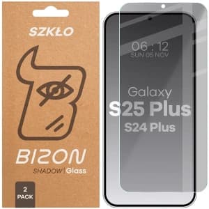 Bizon Glass Clear Shadow Samsung Galaxy S25+ Plus / S24+ Plus getönt [2 PACK]