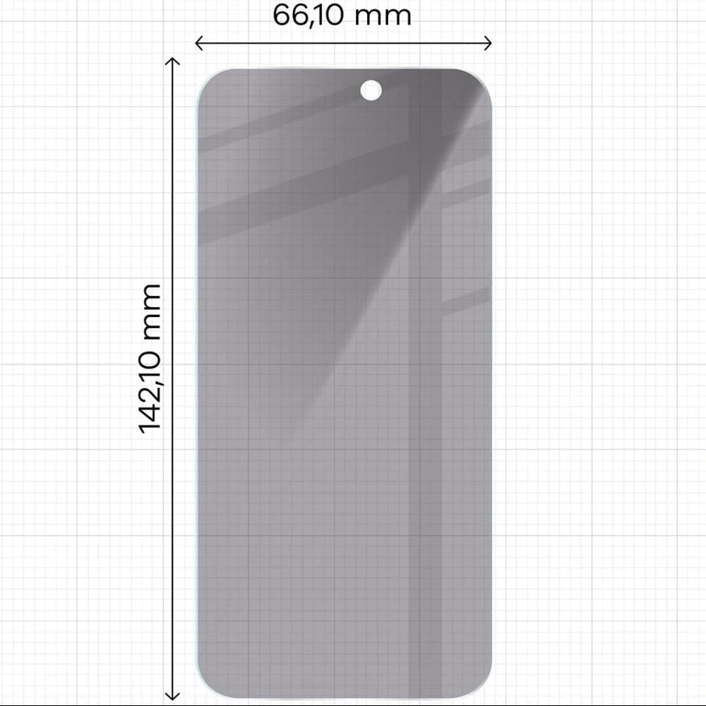 Bizon Glass Clear Shadow Apple iPhone 15 / 15 Pro / 16 getönt [2 PACK] - 2