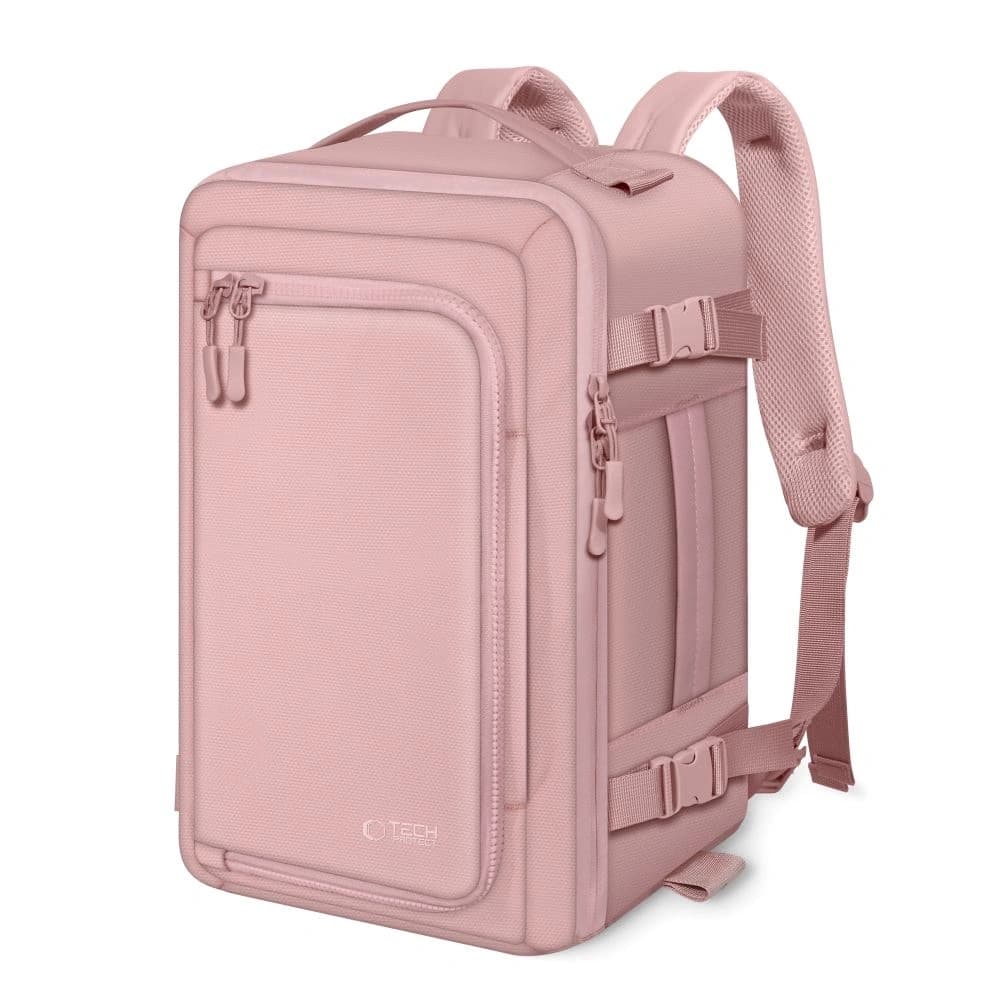 Tech-Protect Defender S50 Ryanair & Wizzair Cestovní batoh na laptop do kabiny 20L 40x20x25 Prašná růžová - 1