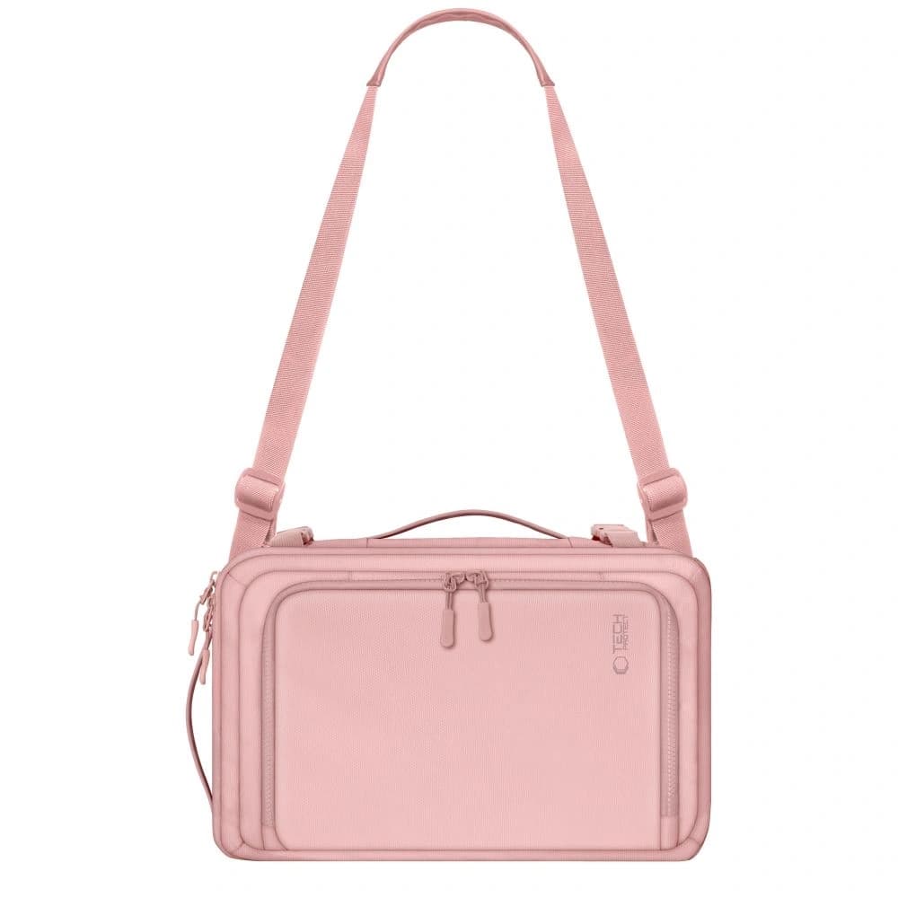 Tech-Protect Defender S50 Ryanair & Wizzair Cestovní batoh na laptop do kabiny 20L 40x20x25 Prašná růžová - 4