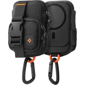 Spigen Snap Zip MagSafe Tasche Schwarz