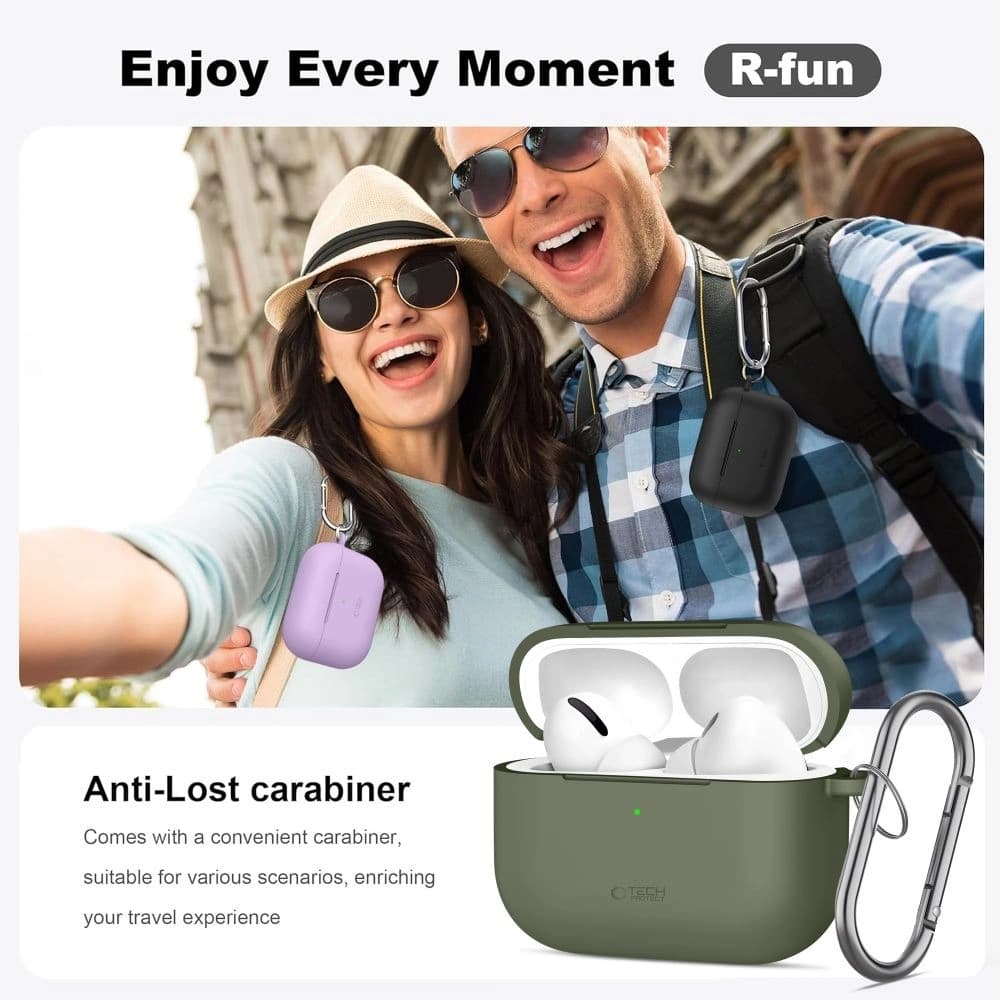 Tech-Protect Silicone Hook Apple AirPods Pro 3 Baby Blue - 7