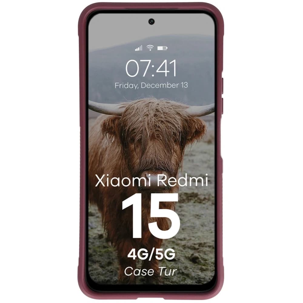 Bizon Case Tur Xiaomi Redmi 15 4G / 5G burgundy - 5