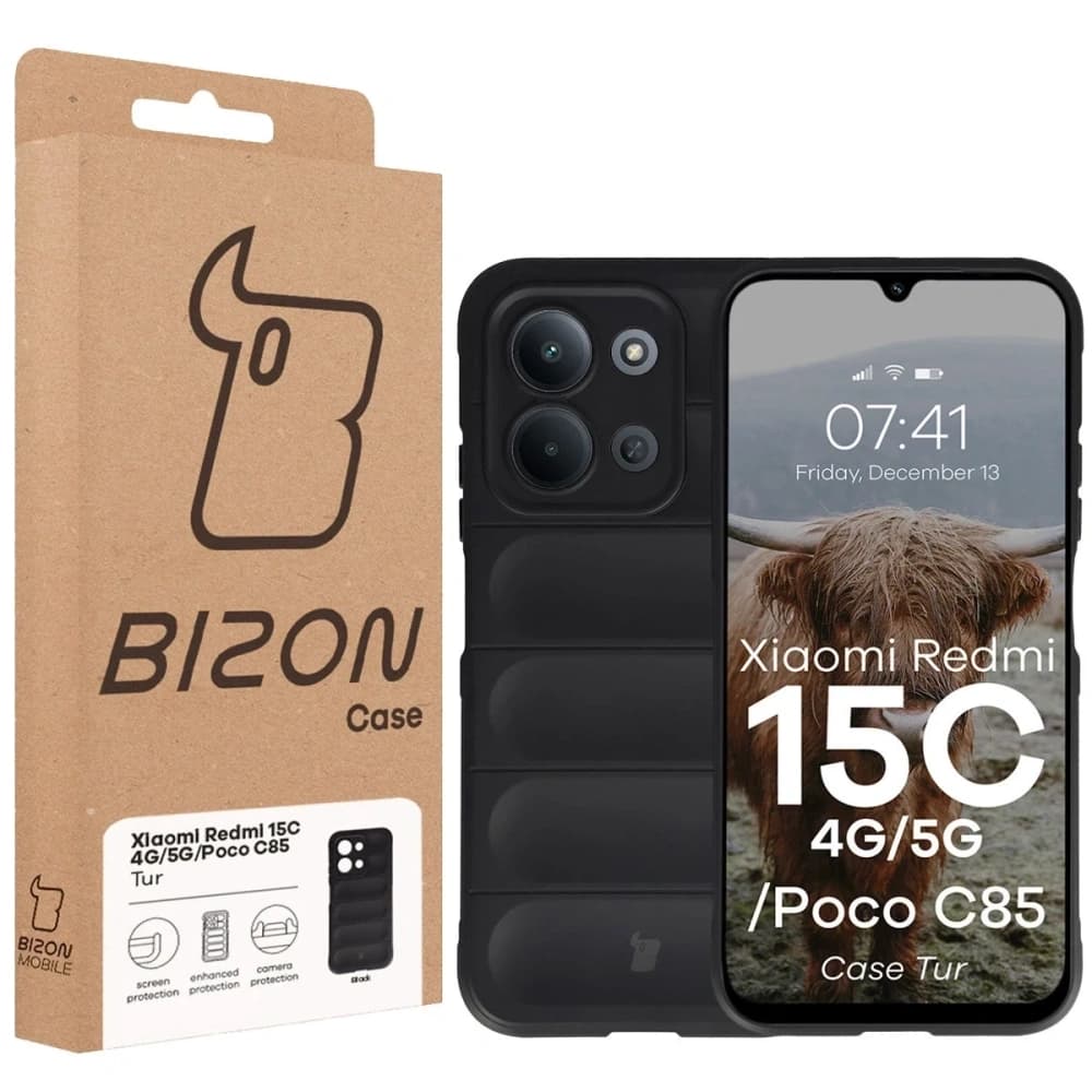 Carcasă Bizon Tur Xiaomi Redmi 15C 4G / 5G / POCO C85 4G 173mm neagră - 8